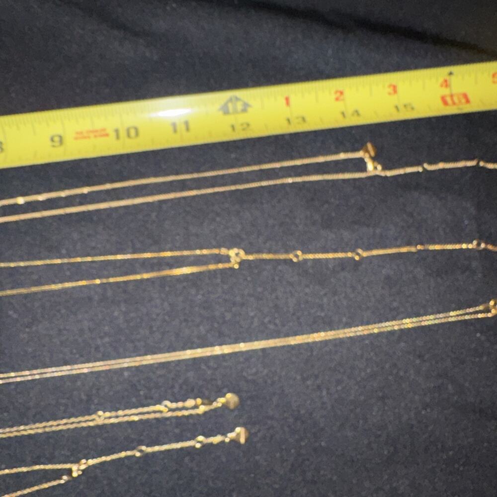 Stella & Dot Lot Of 5 Necklaces All Gold Tone - Picture 4 of 7